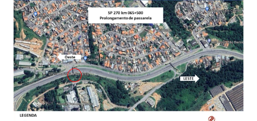 CCR ViaOeste avança com obras na Raposo Tavares e fará prolongamento de passarela no Sertanejo, em Mairinque