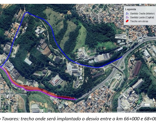 CCR ViaOeste fará intervenções na  Rodovia Raposo Tavares (SP 270) em Mairinque (SP)