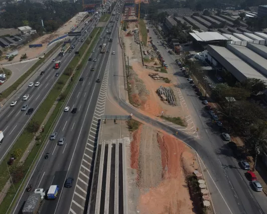 CCR ViaOeste realiza intervenção na Alameda Xingu para  lançamento de vigas da Nova Ponte Guilherme de Almeida